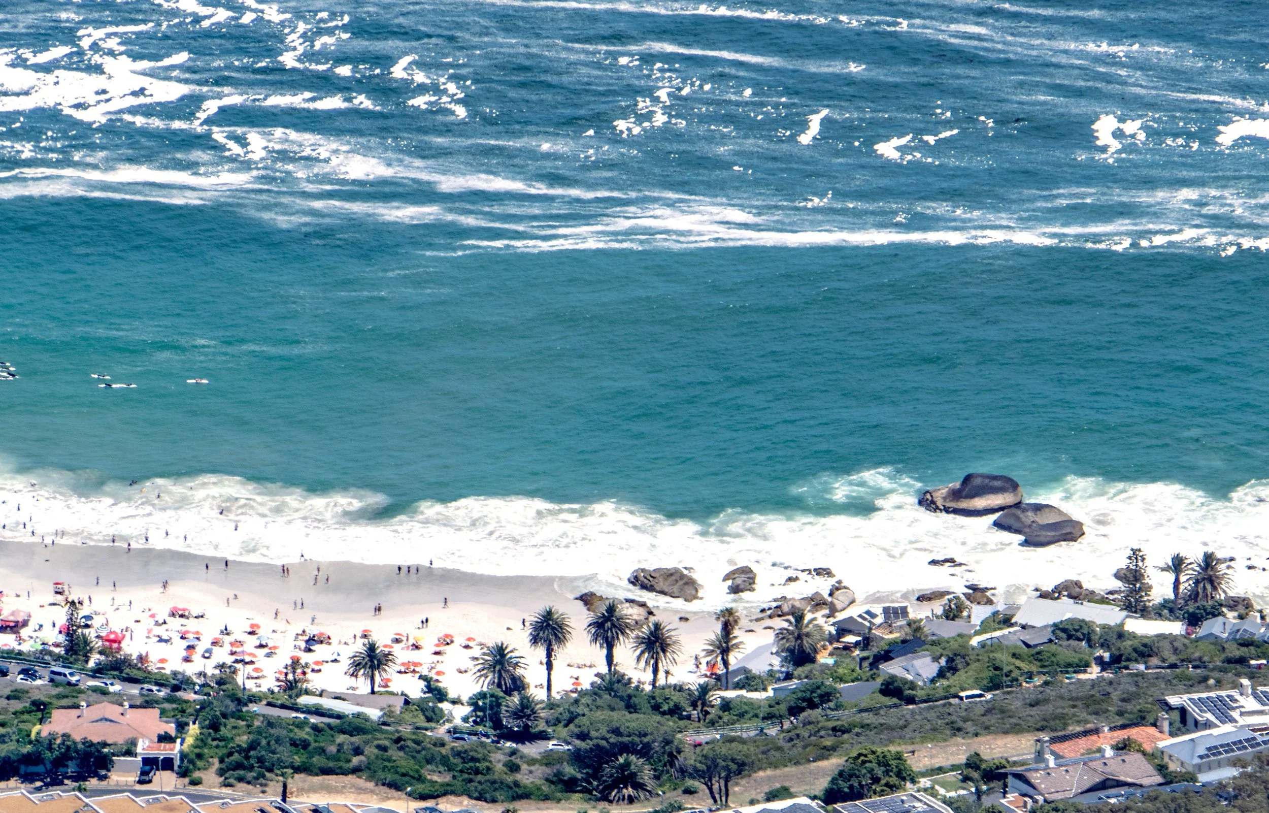 South Africa • Cape Town • Clifton Beach • Beach aerial view • Dec 8, 2024