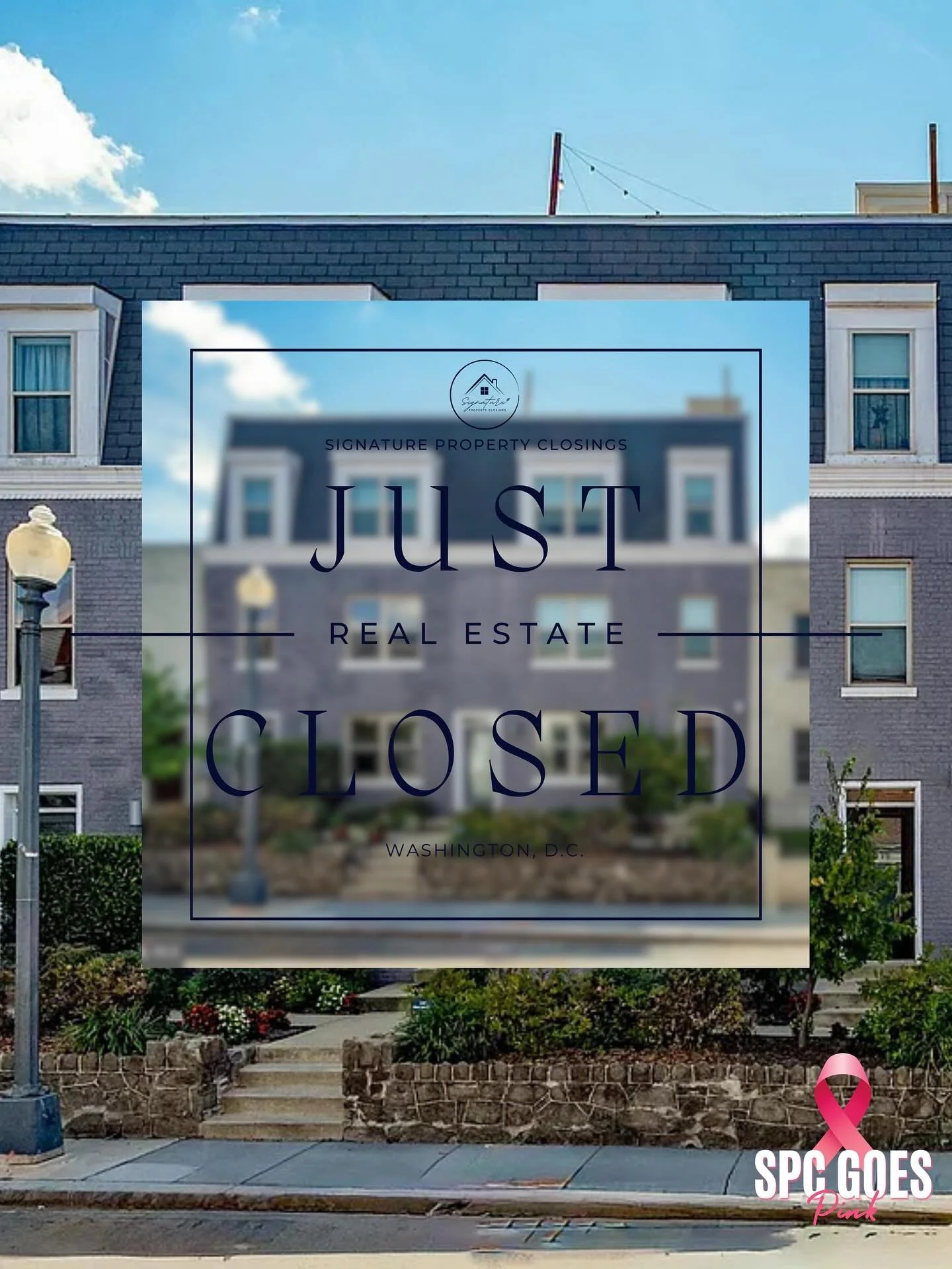 Just Closed!
Closings By Signature Property Closings
“It’s not just a closing, it’s an experience!”
Interested in closing with SPC? Email us your ratified contract today! 
Signature Property Closings 
Serving DC, MD, VA, &
