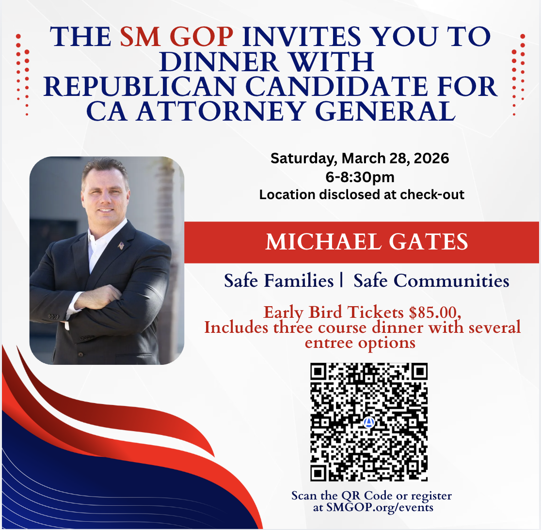 An evening with Michael Gates for CA Attorney General