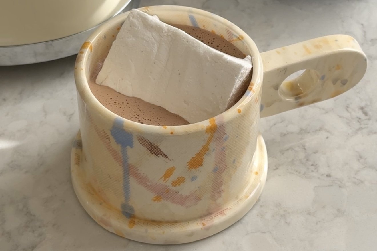 hot chocolate with vanilla bean marshmallows.