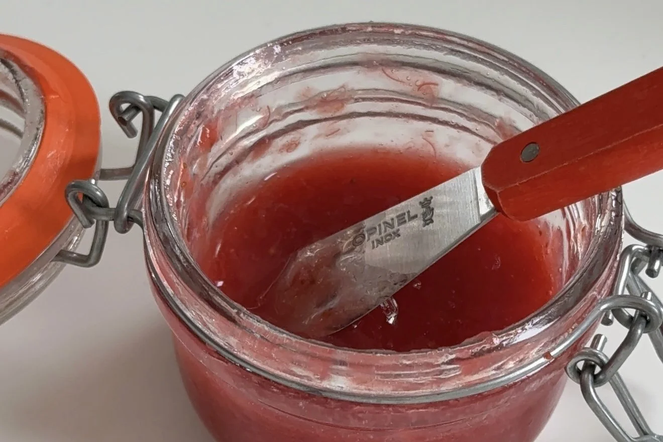 strawberry rhubarb jam.