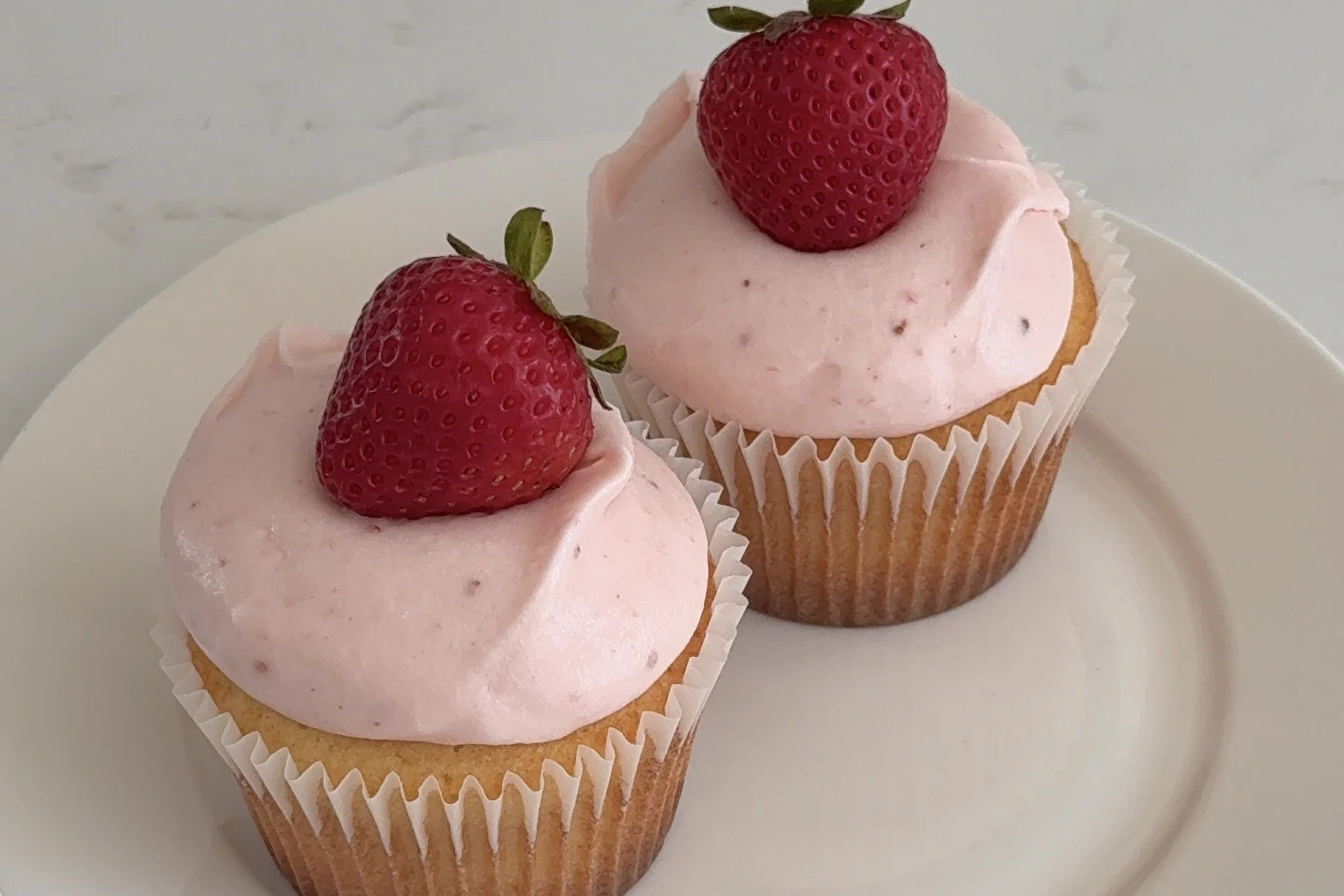 strawberry lemonade cupcakes.