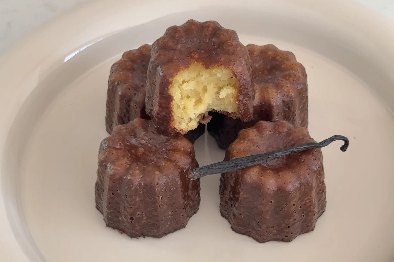 vanilla bean caneles.