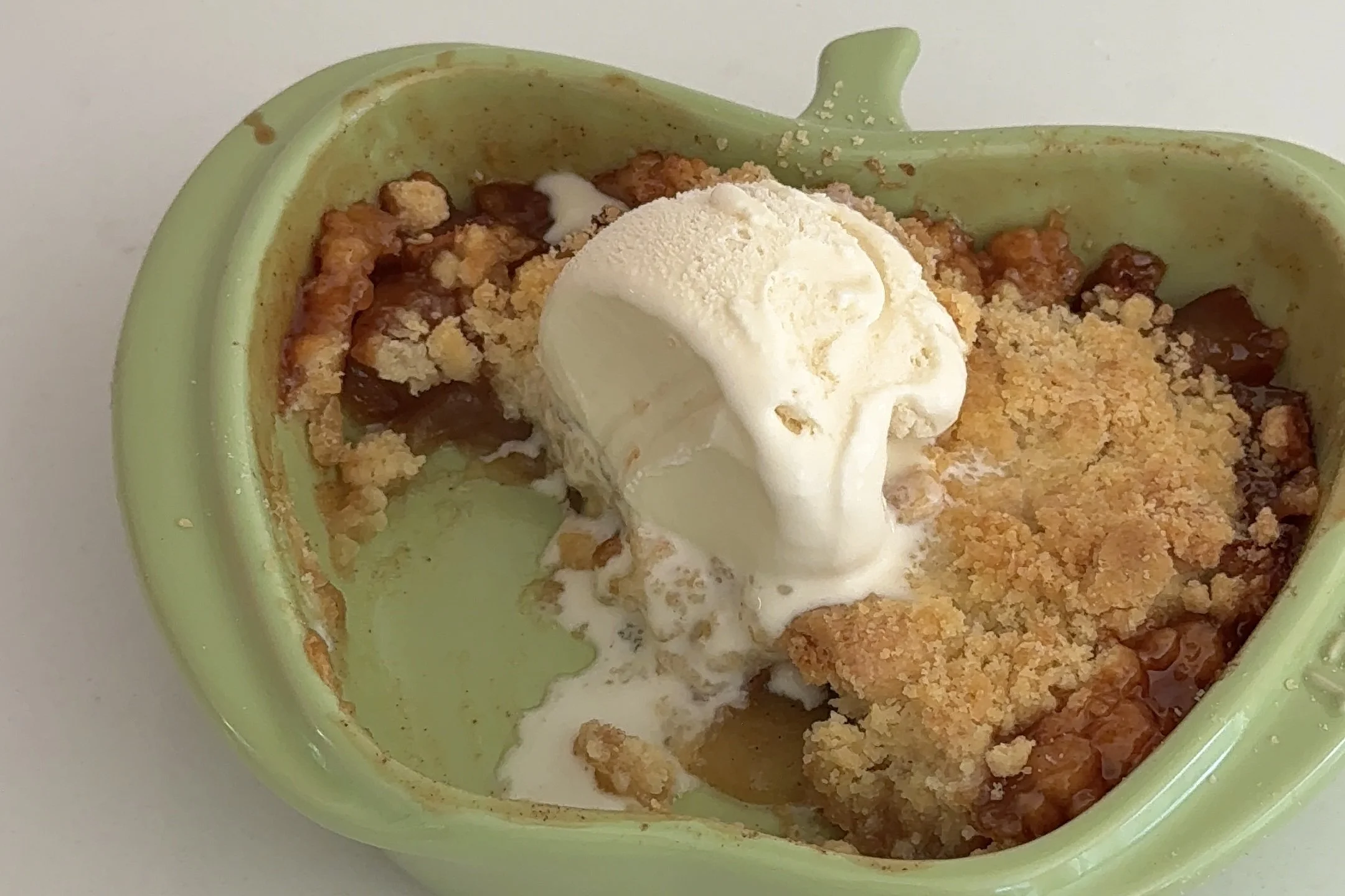 apple crumble.
