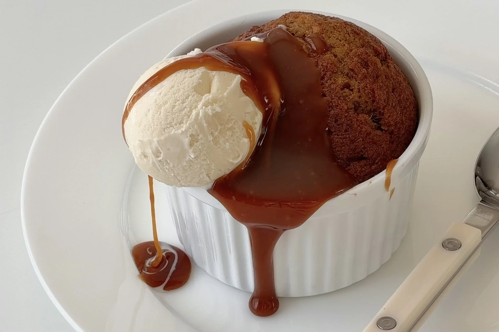 pumpkin sticky toffee pudding.