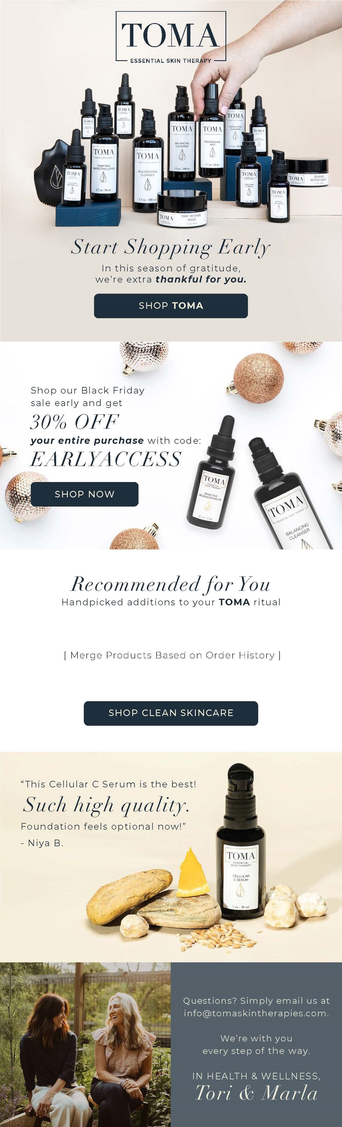Toma Skin Therapies Email - Holiday 3 Early Access VIPs.jpg