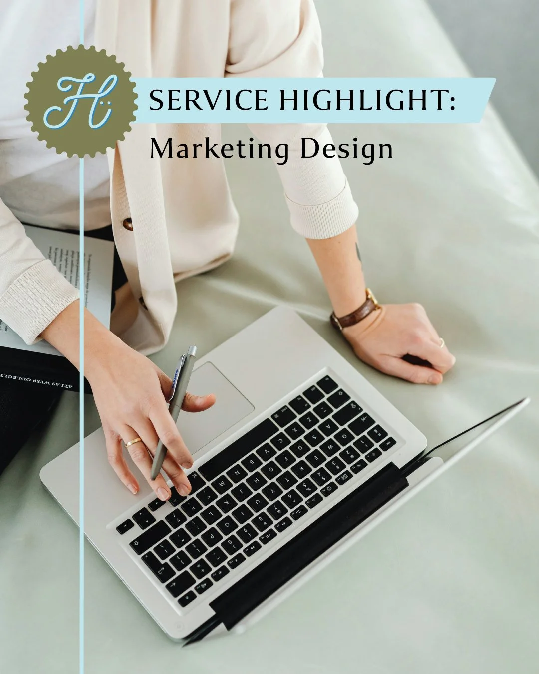 SERVICE HIGHLIGHT: From scroll-stopping social graphics to polished email newsletters, we design the everyday marketing pieces that keep your business looking sharp and growing strong. Examples include website graphics, email campaigns, social media 
