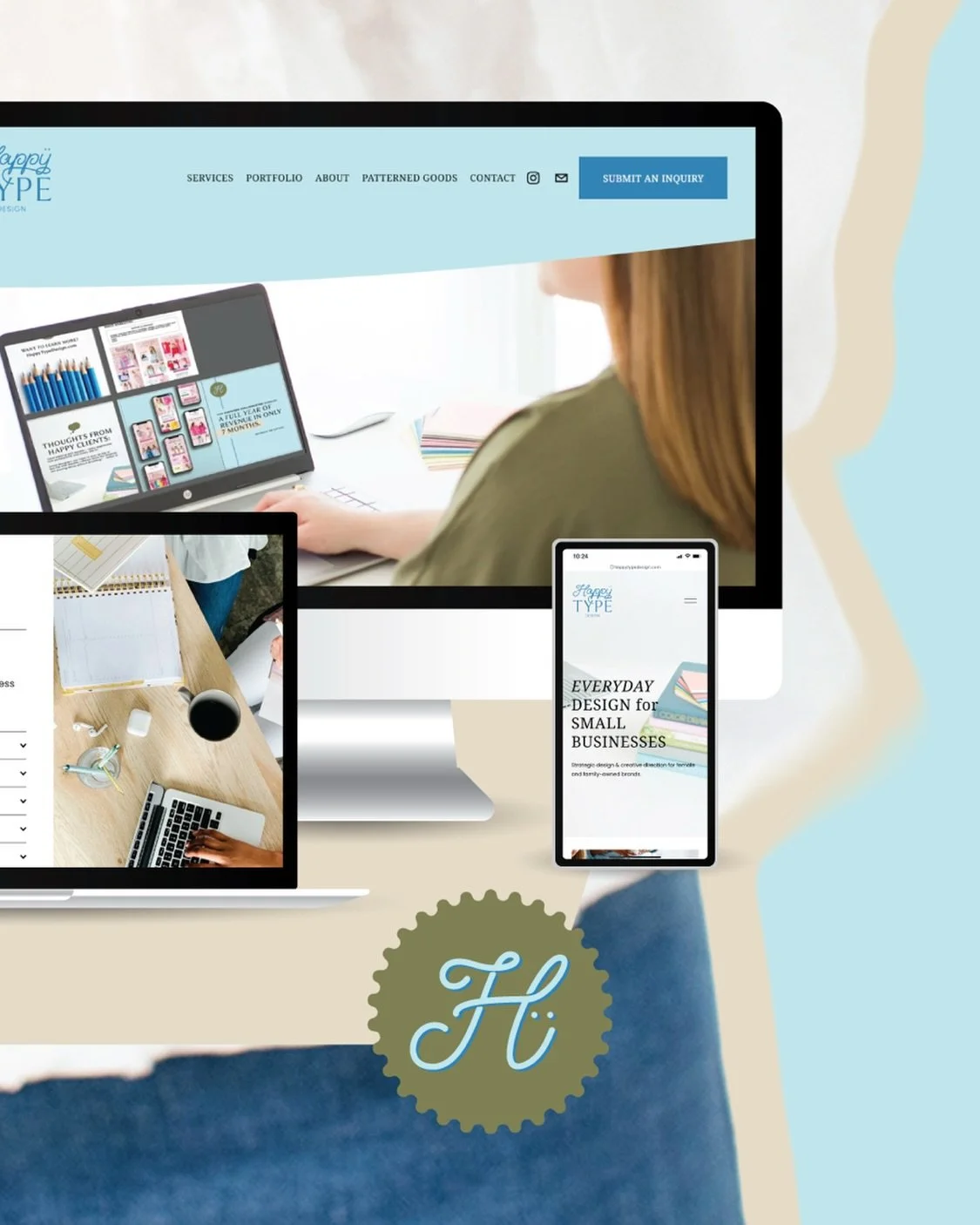 Running a business comes with a never-ending list of to-dos, and design doesn&rsquo;t have to be one of yours. At Happy Type Design, we become your go-to creative partner, the design expert on your team, so you can focus on what you do best while we 