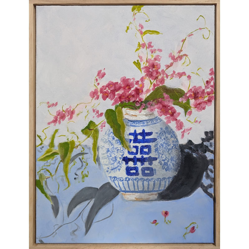 Chinoiserie with Coral Vine