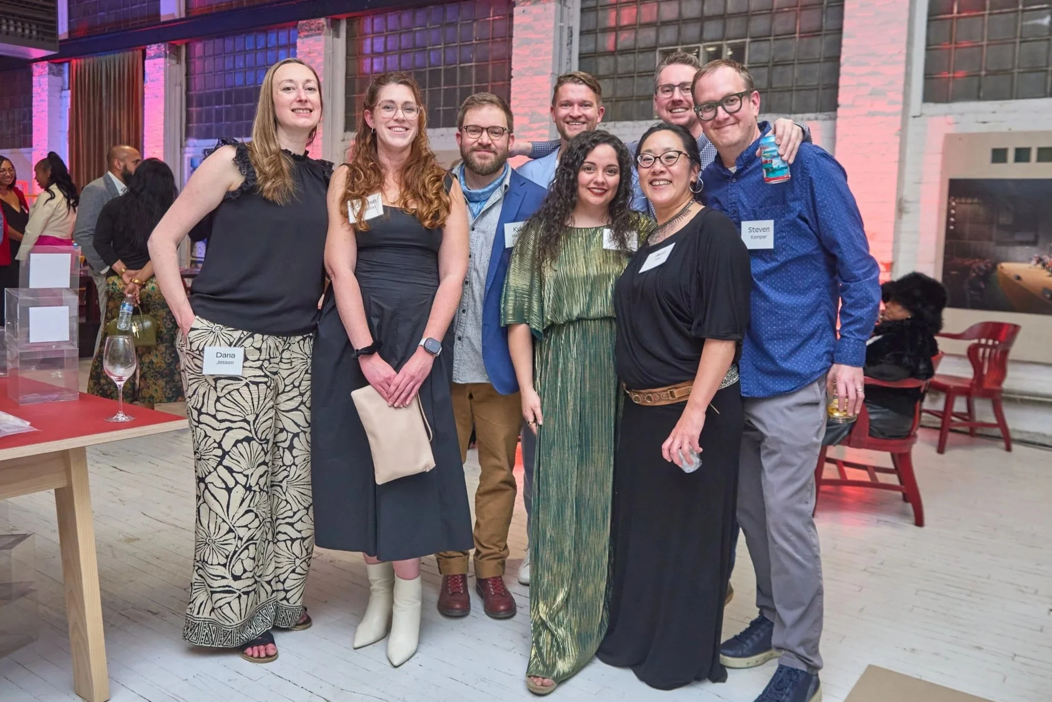 Cleveland moCa Fundraiser (Dana, Jasmin, Kyle, Eli, Tirzah, Aurie, Mike, and Steven)