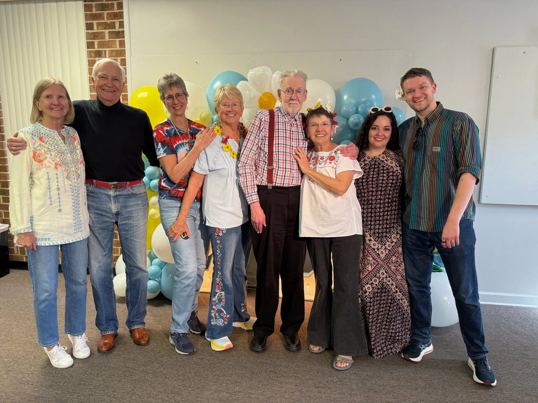 Donohue Crew at Mom's 70th (Fay, Cary, Carol, Jenny, Mort, Tracy)