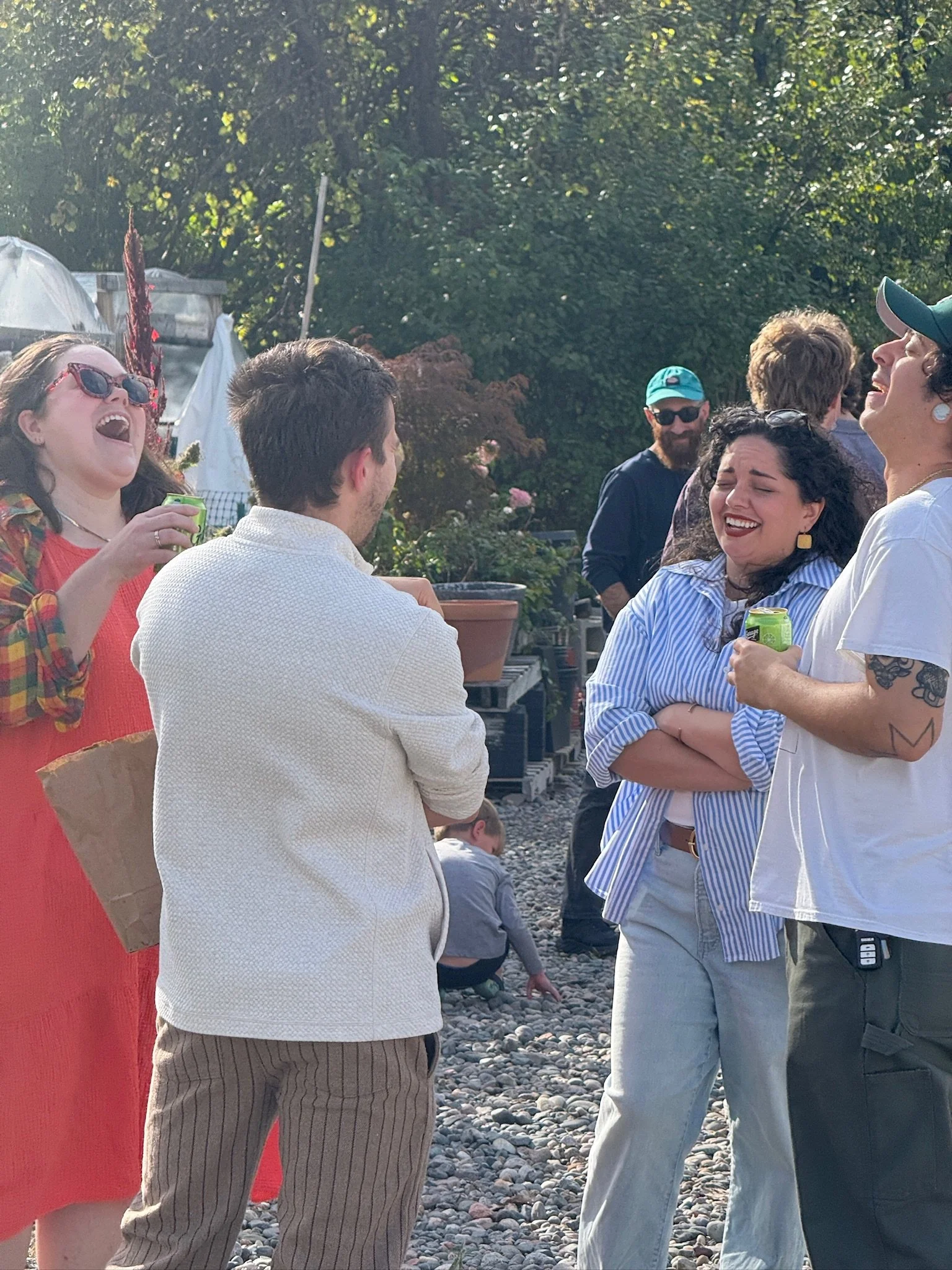 Guests at opening of Liminal Creep