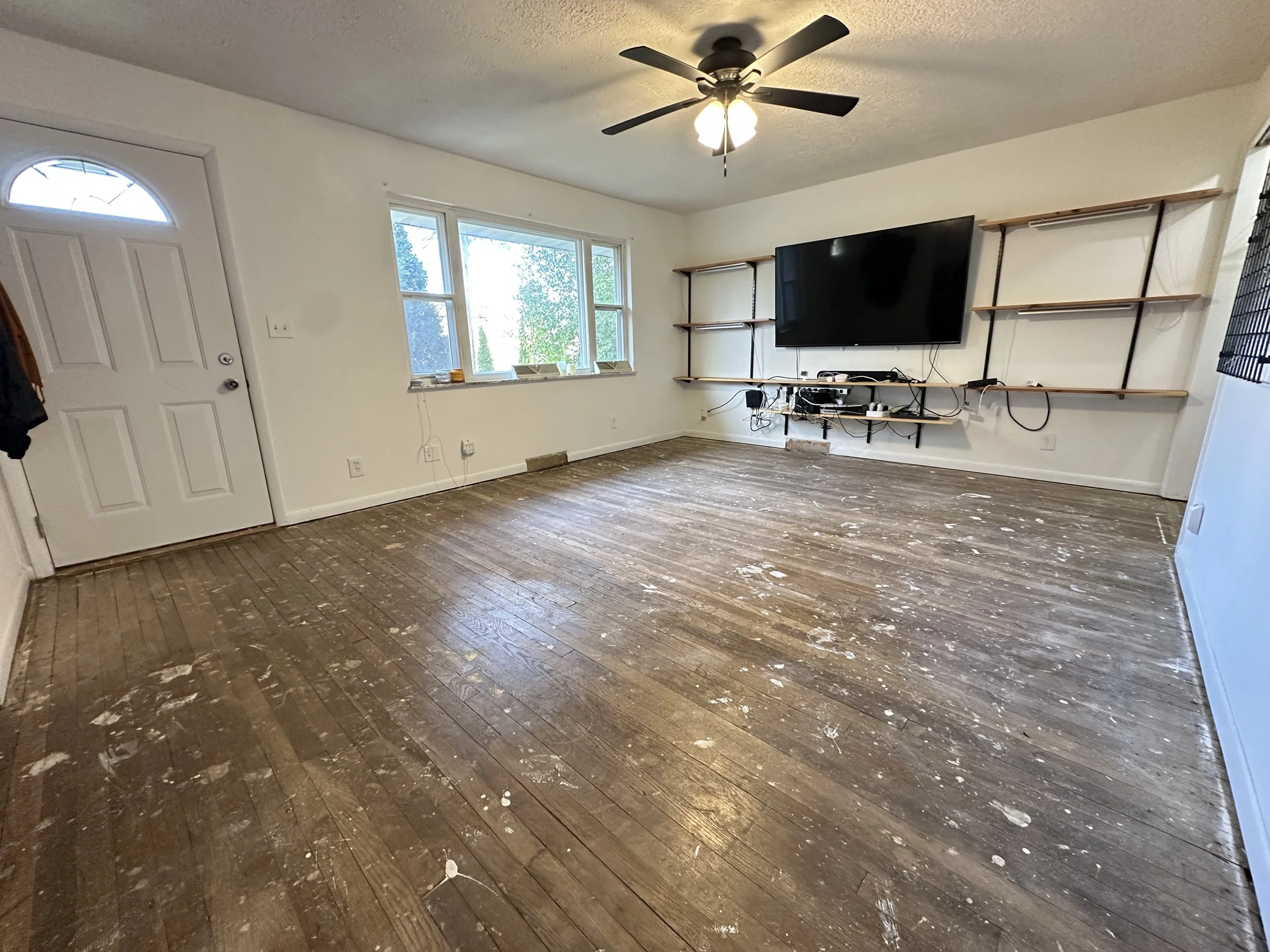 ObieHome flooring: after Tirzah's demo'ing of flooring.