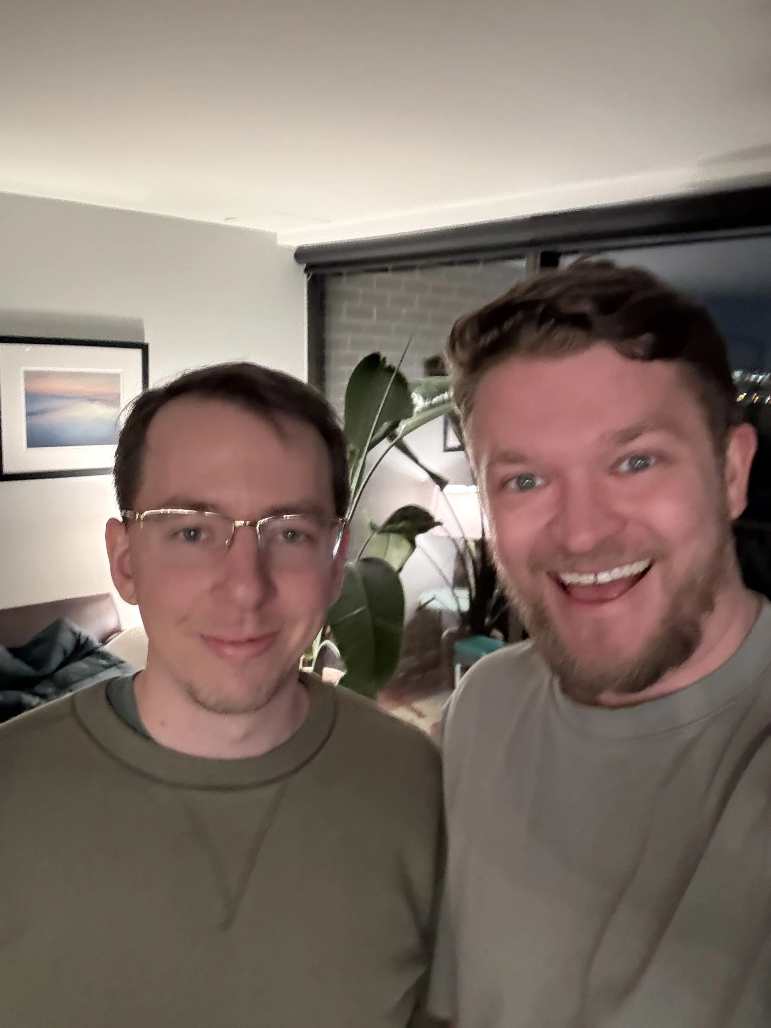 Eli and Aaron in Arlington