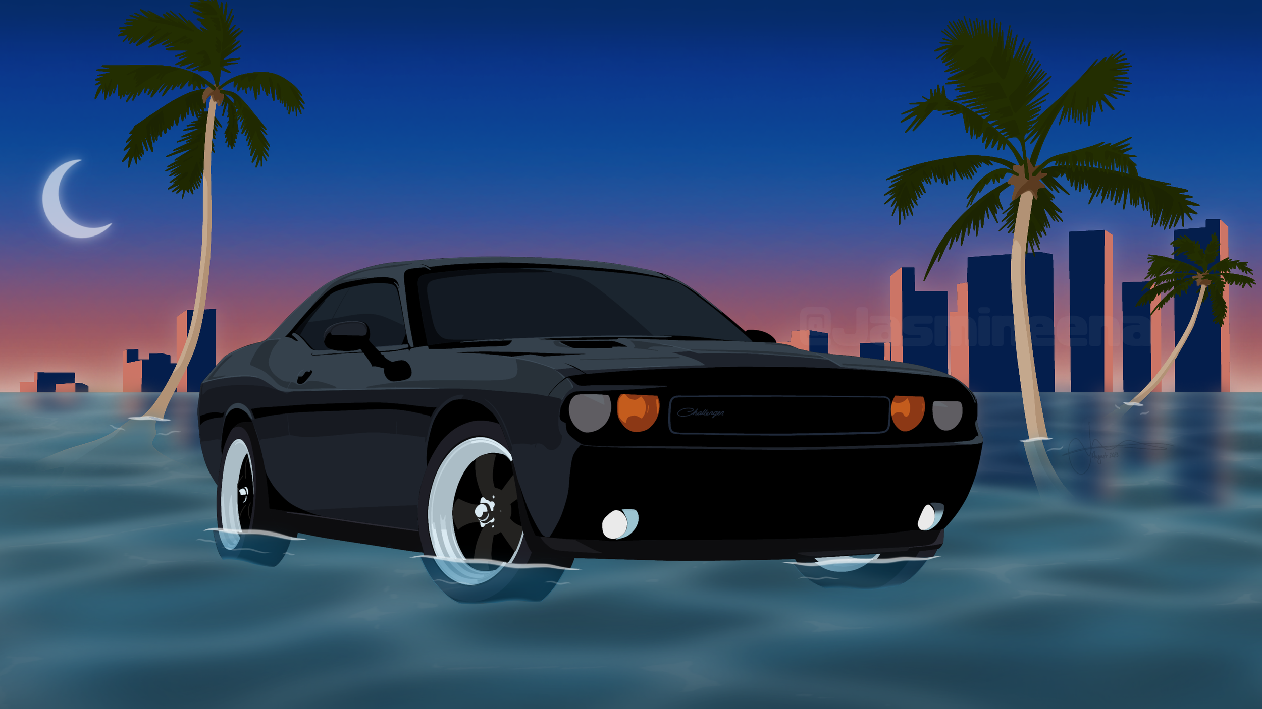 Chally on a swim - Buildings WM.png