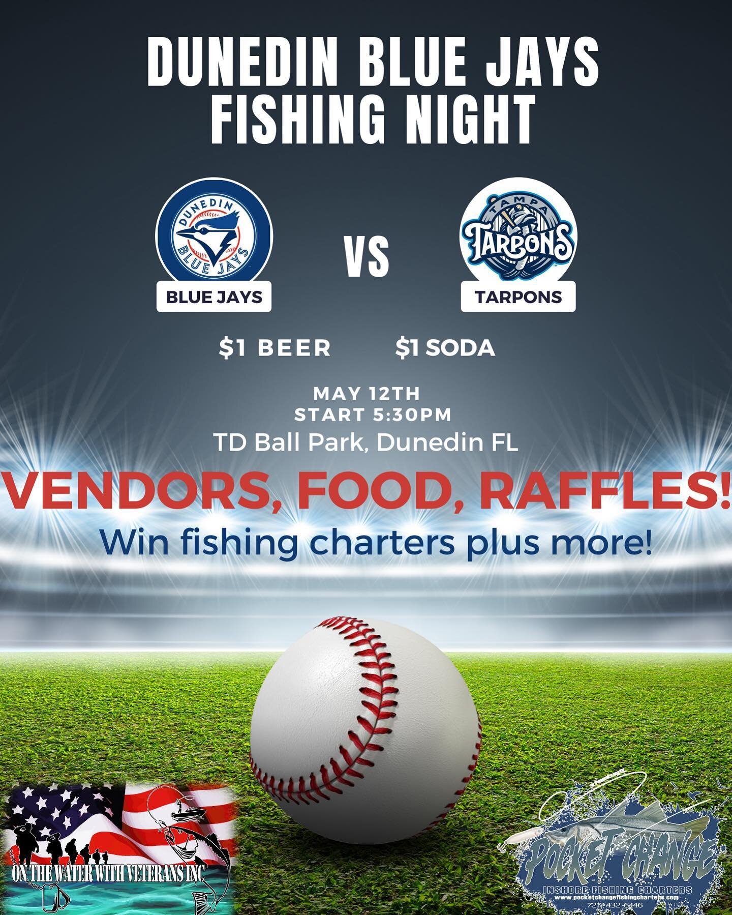 Come support both @pocketchangefishingcharters and @onthewaterwithveterans ! 
If you want tickets let me know!
Lots of fishing related vendors! Lots of raffles! 
Plus Pocket Change will be raffling off a charter as well!