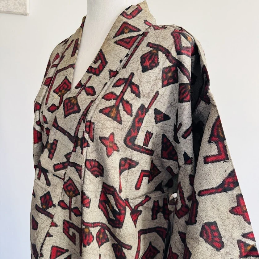 Retro Nomad Omeshi Antique Silk Robe
