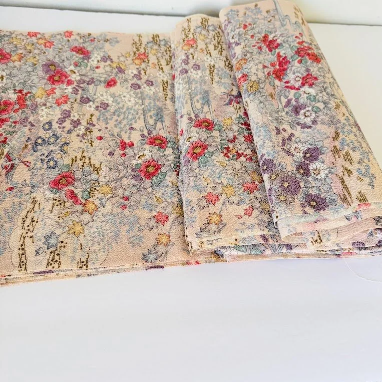 Oasis 12yds Entire Kimono Silk Fabrics CL19