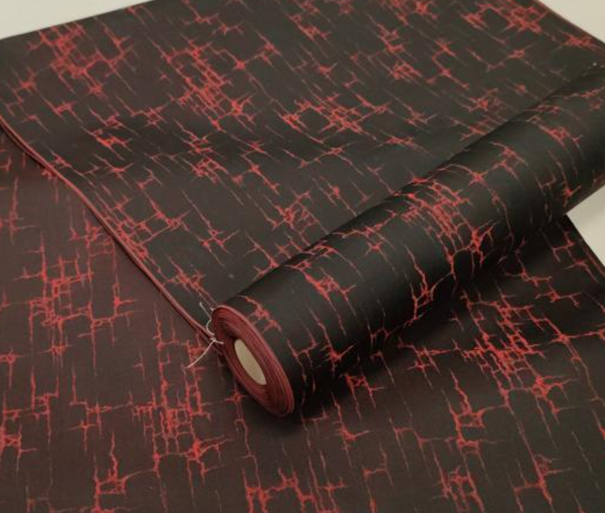 Red Eclipse Kimono Silk Bolt BS60