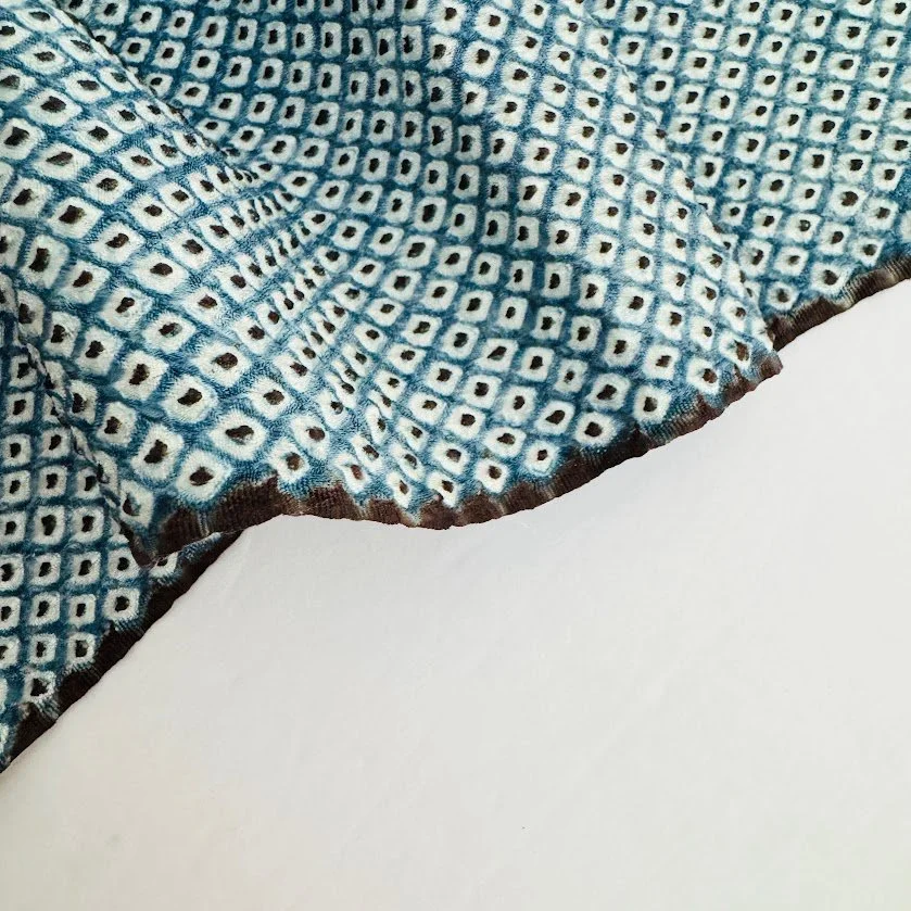 Driftwood Shibori Silk Kimono Fabric SF35