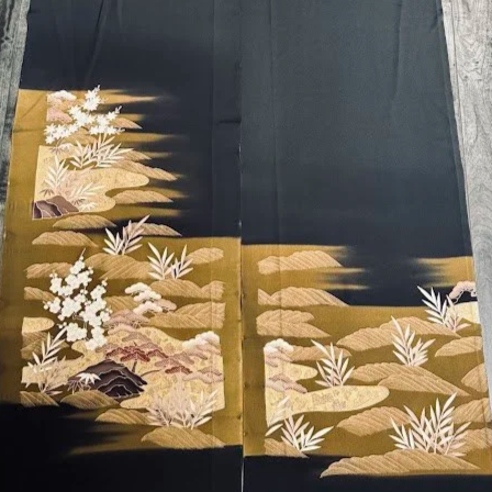 Zen #C#D Tomesode Black Silk ToG26