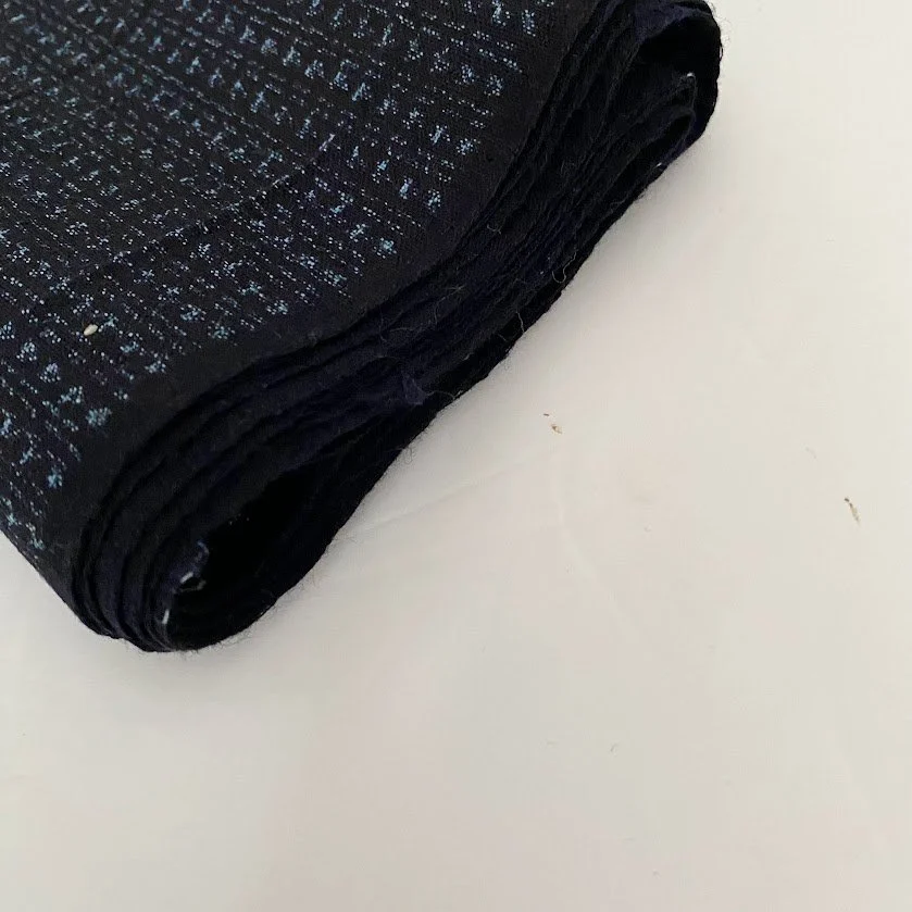 RARE! Boro Kurume Kasuri 1920s Indigo Cotton Textile