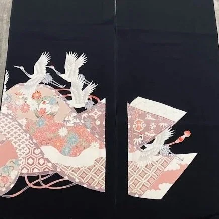 Renewal #A#B Tomesode Black Silk ToF84