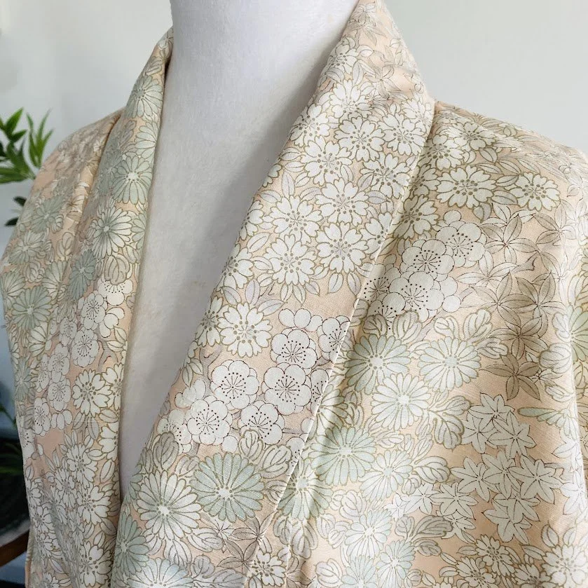 UnUsed(?) Innocence Homespun Tsumugi Silk Kimono Robe