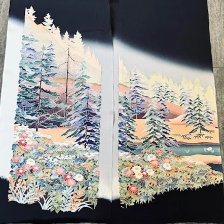 Hokkaido #C#D Tomesode Black Silk ToG16