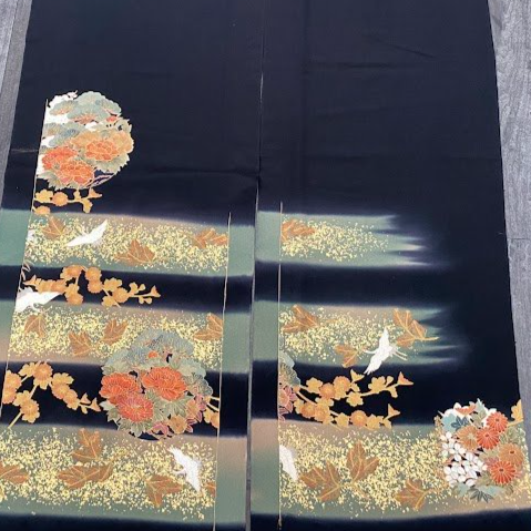 Marvelous #C#D Tomesode Black Silk ToF57