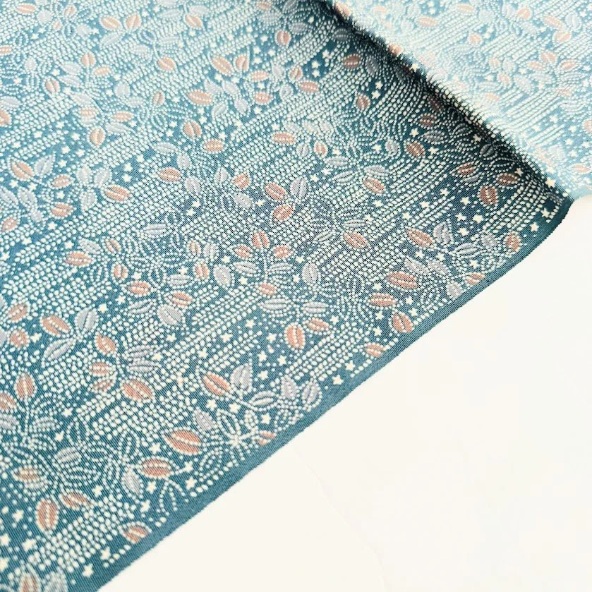 UnUsed Dusty Aqua Kimono Silk Fabric RW58