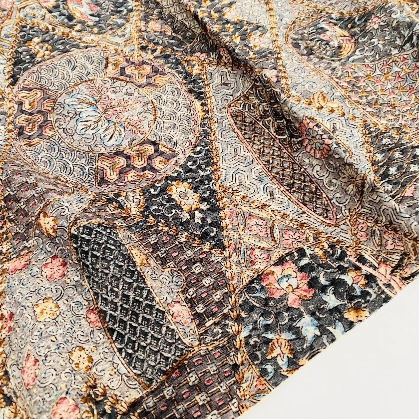 Silent Vow Chirimen Kimono Silk CK67