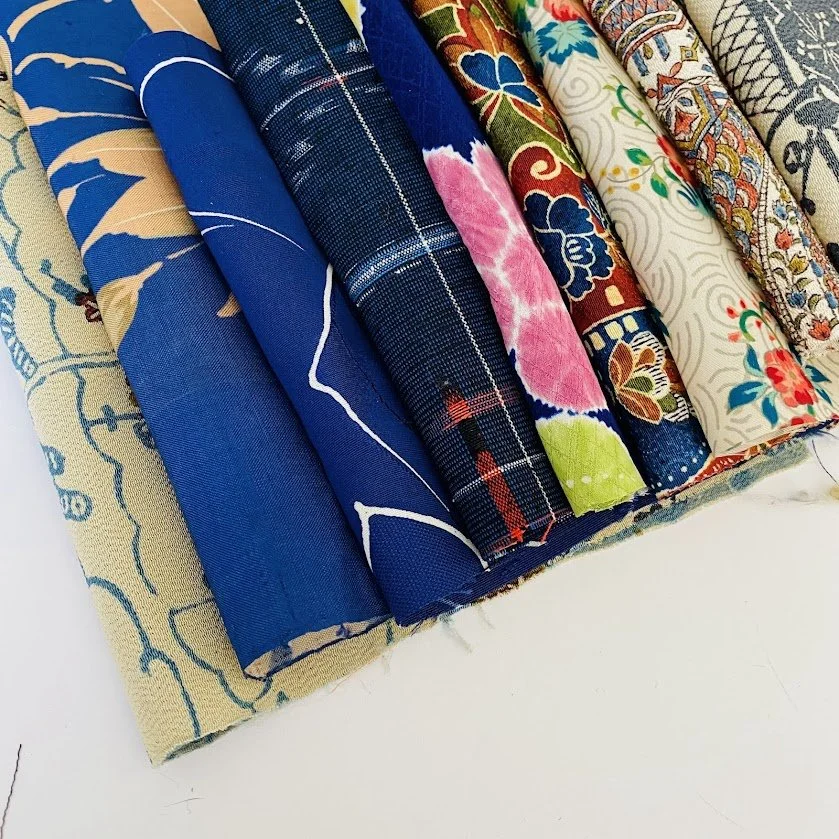 Bundle #225 Lagoon Kimono Silk Panels