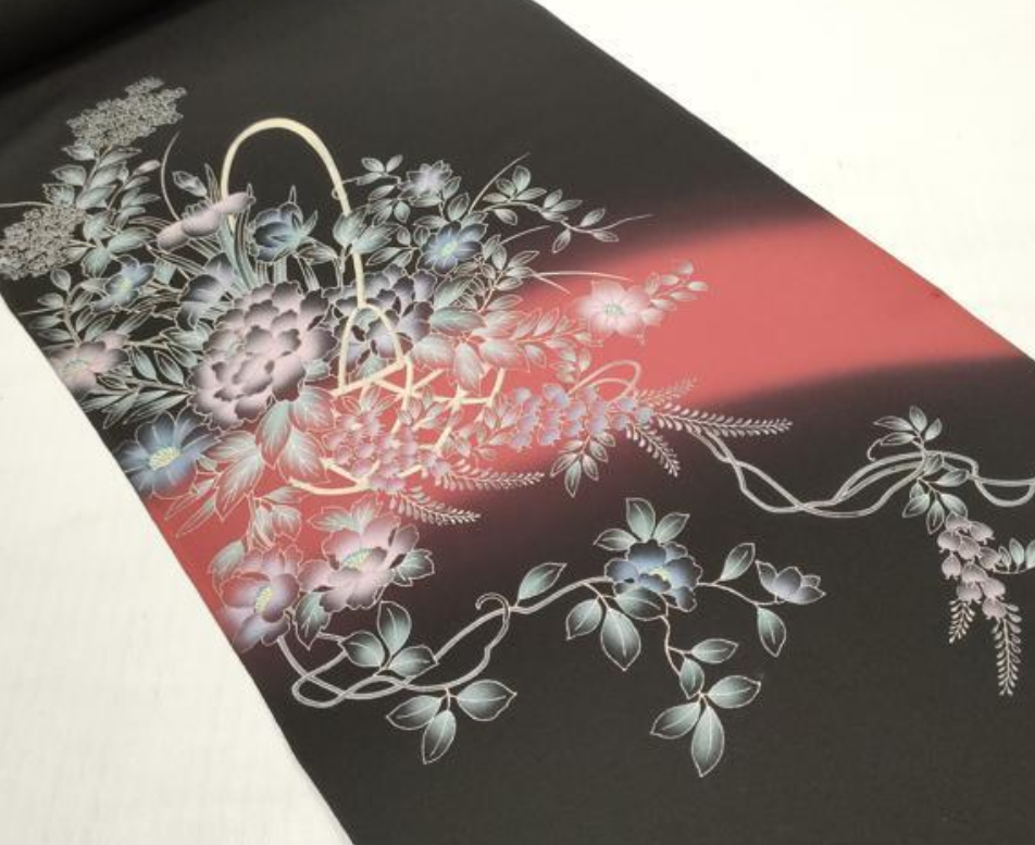 Allure 13yds Whole Bolt Hand Painted Kimono Silk BS70