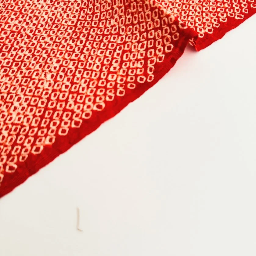 Squash Shibori Silk Kimono Fabric SF47