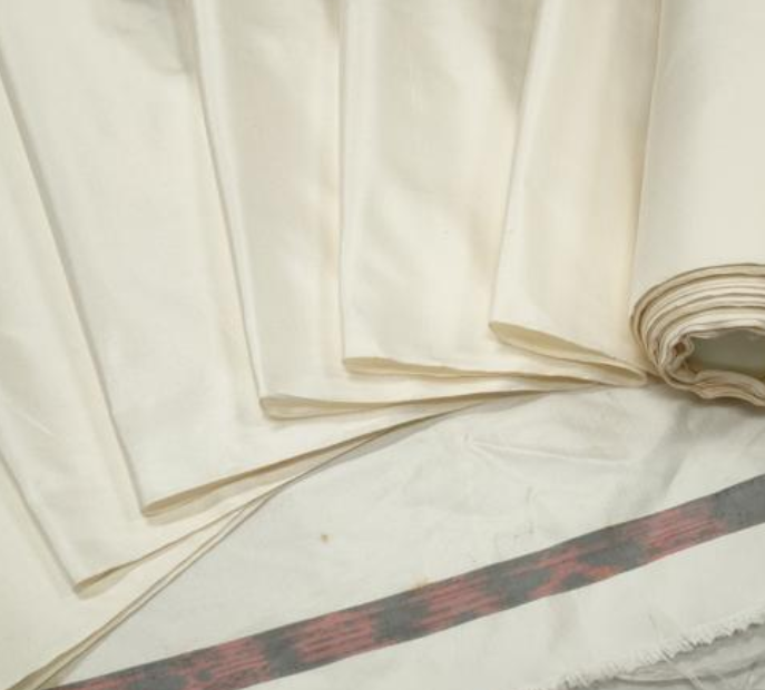 Ivory Oshima Tsumugi Kimono Silk BSM