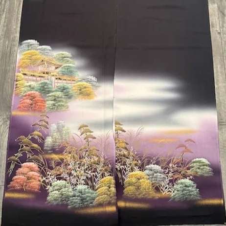 Amethyst #C#D Tomesode Black Silk ToG1