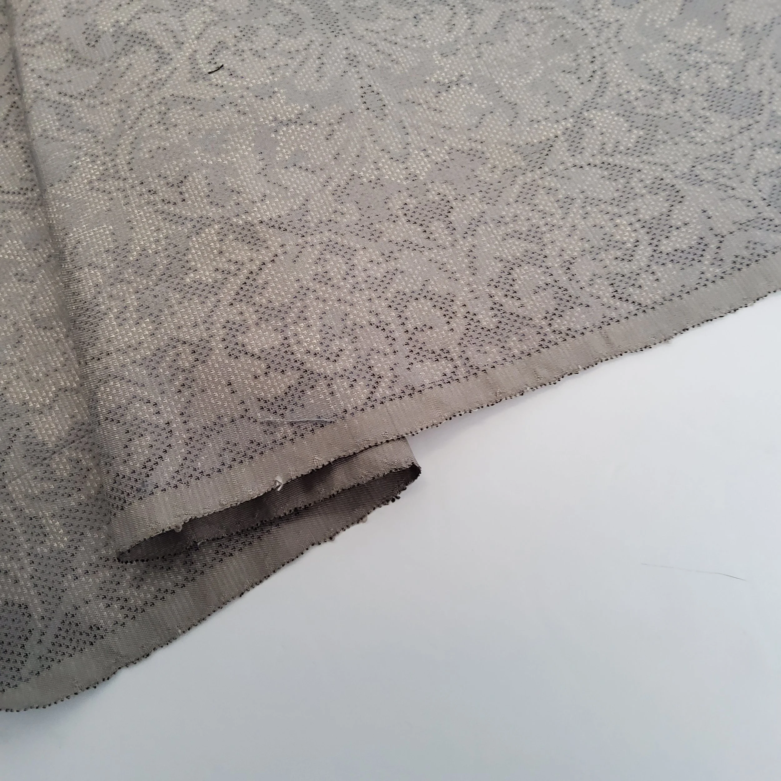 Gray Arabesque Hand Woven Oshima Tsumugi Silk OV44