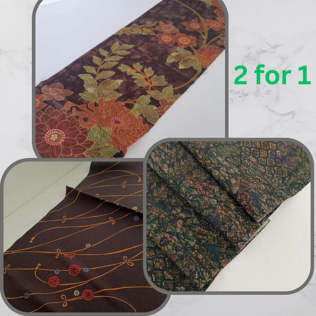 2 for 1 Offer! 2 Matching Kimono Silk Panels #24136