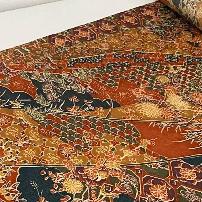 Fall Glory 12yds Entire Deconstructed Kimono Silk RT25