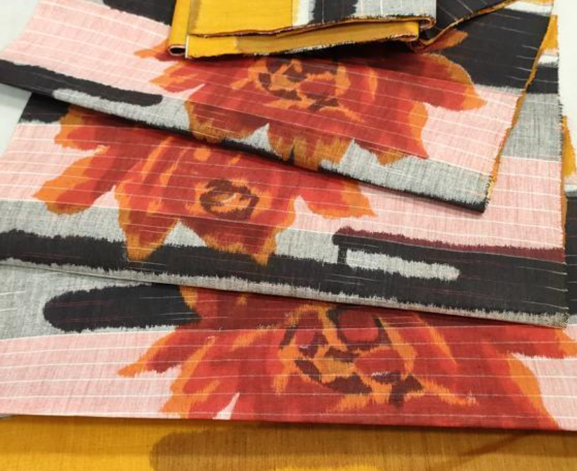 Deco Rose 1920s Meisen Taisho Roman Kimono Silk Bolt BM6