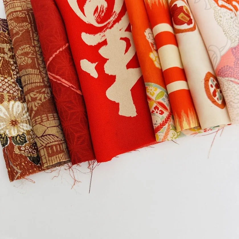 Bundle #260 Sunrise Kimono Silk Panels