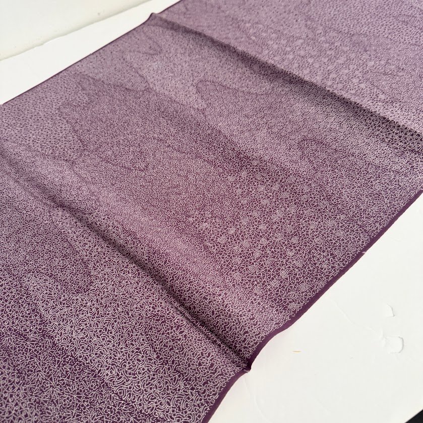 Mauve Field Edo Komon Kimono Silk RW90