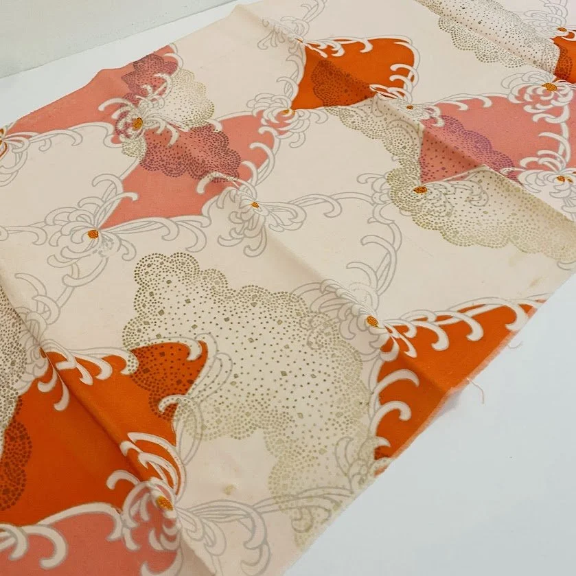 Fireflower Silk Kimono Fabric JG67