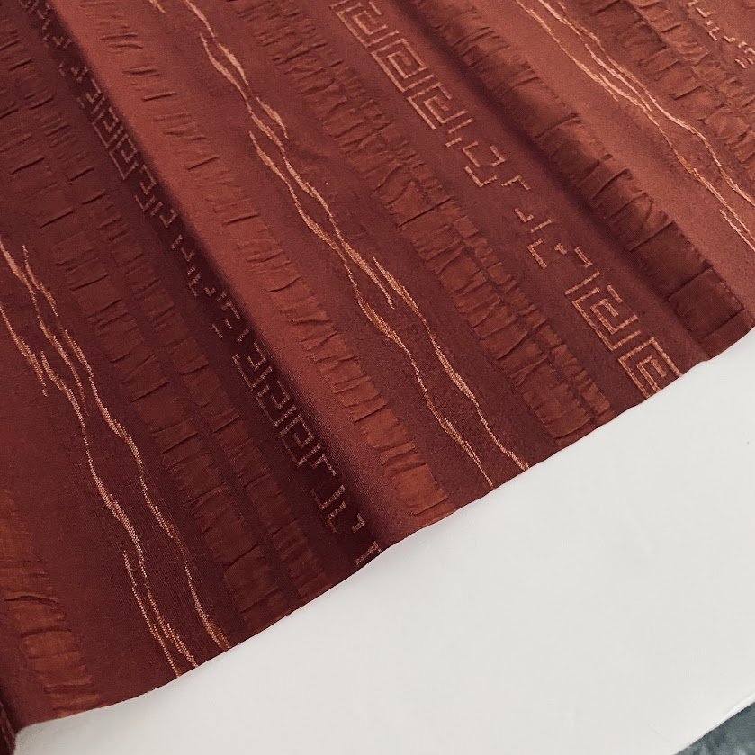 Burnt Umber Tsumugi Kimono Silk TJ79