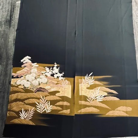 Zen #A#B Tomesode Black Silk ToG26