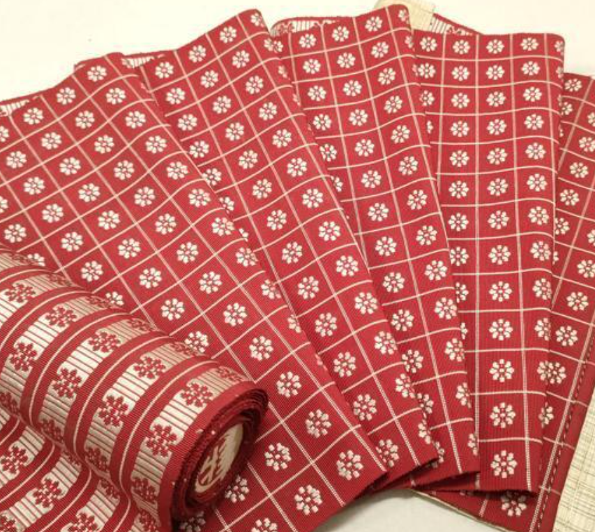 Retro Square Jacquard Silk Obi WHOLE Bolt ON