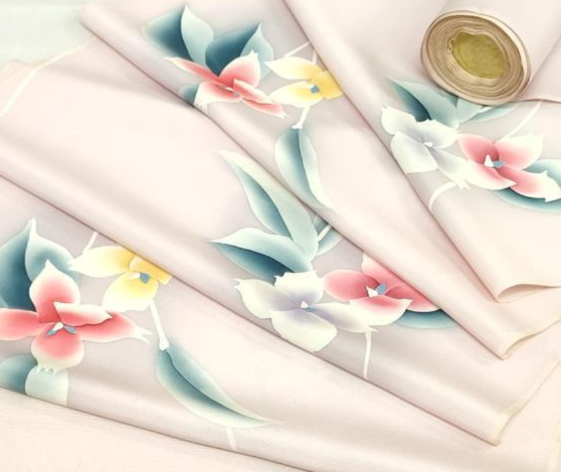 Enchanted Hand Painted Kimono Silk BS67