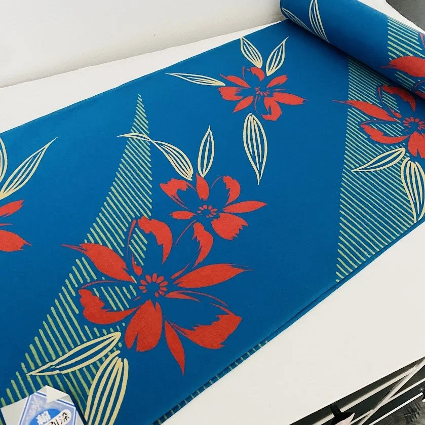 Premium Cerulean Flower Cotton BOLT Fabric BCD