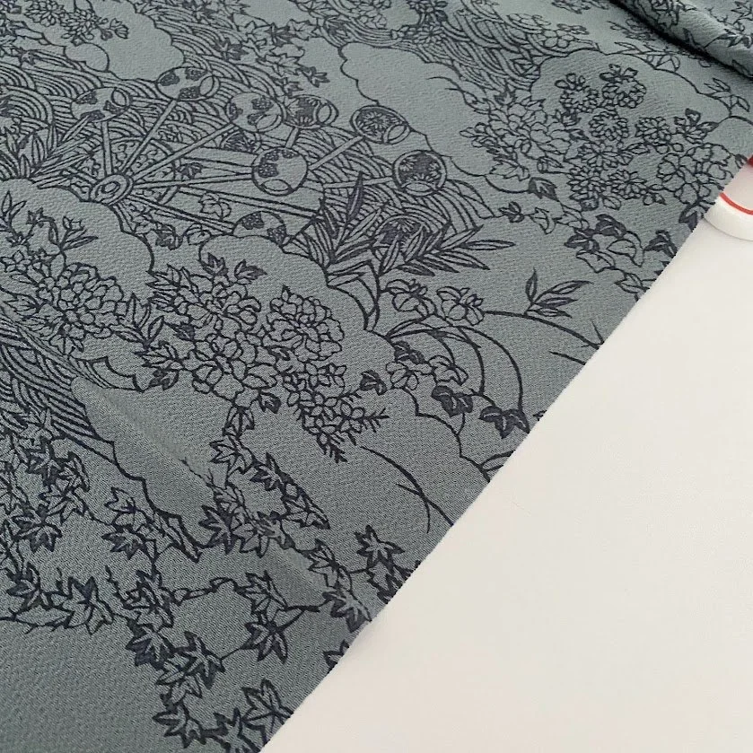 Passage of Time Chirimen Kimono Silk CK1